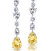 Diosa Paris Swarovski Zirconia Yellow & White Danglers -Celestiagem Jewelry Shop er 1711 0115 1