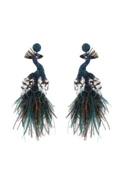 Deepa Gurnani Peacock Earrings
