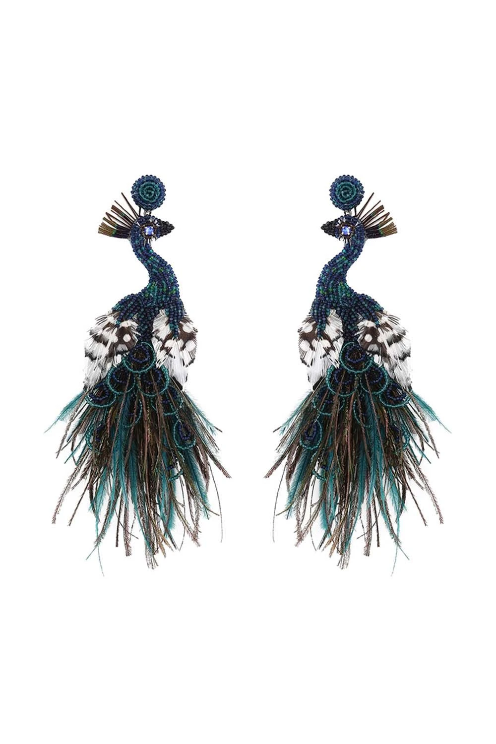 Deepa Gurnani Peacock Earrings 3 Deepa Gurnani Peacock Earrings