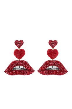 Deepa Gurnani Lips Earrings