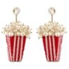 Deepa Gurnani Popcorn Studded Earrings -Celestiagem Jewelry Shop erl4773red 1