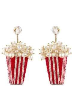 Deepa Gurnani Popcorn Studded Earrings