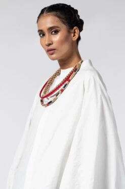 En Inde Red Jute & Thread Necklace 5 En Inde Red Jute & Thread Necklace -Celestiagem Jewelry Shop inen611a 2