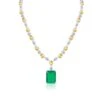 Diosa Paris Emerald Pendant Necklace 2 Diosa Paris Emerald Pendant Necklace -Celestiagem Jewelry Shop ne 2011 0048 1