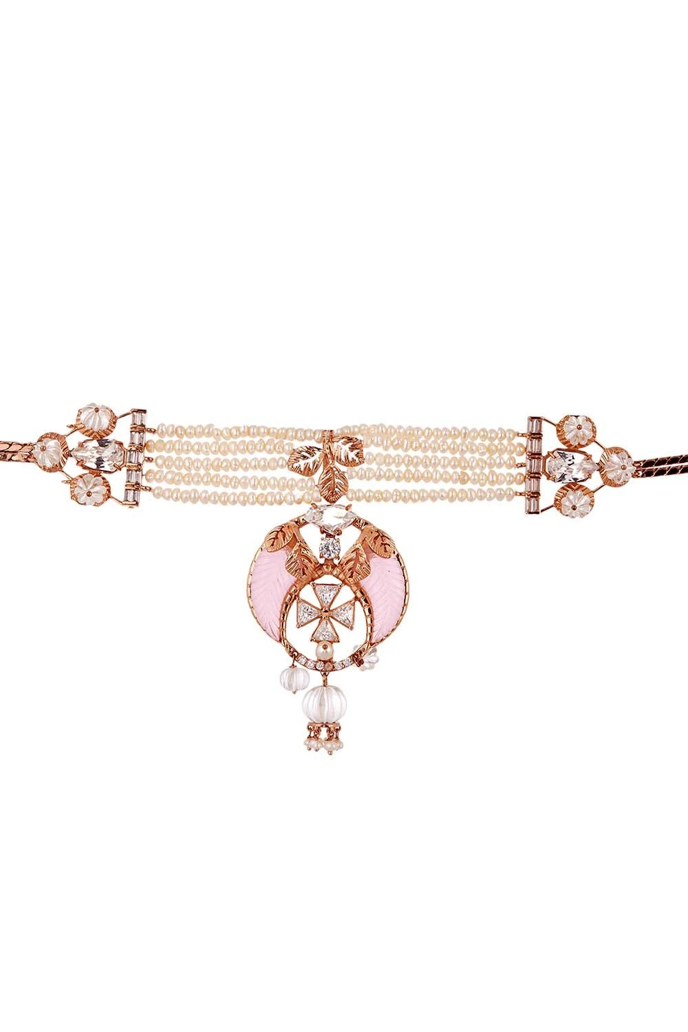 Outhouse Blush Pink Tusk Choker 4 Outhouse Blush Pink Tusk Choker - Image 2