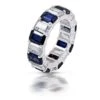 Diosa Paris Blue & White Eternity Band Ring -Celestiagem Jewelry Shop rg 2007 0043 1