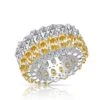 Diosa Paris White & Yellow Eternity Band Ring -Celestiagem Jewelry Shop rg 2008 0009 1