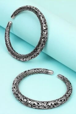 Sangeeta Boochra Handcrafted Silver Cuffs