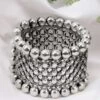 Sangeeta Boochra Handcrafted Silver Statement Cuff