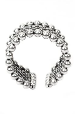 Sangeeta Boochra Handcrafted Silver Statement Cuff -Celestiagem Jewelry Shop sbb 1126 4