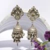 Sangeeta Boochra Handcrafted Silver Jhumka Earrings -Celestiagem Jewelry Shop sbe 5456 1