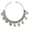 Sangeeta Boochra Silver Necklace With Grey Marbled Stones -Celestiagem Jewelry Shop sbn 60122 1
