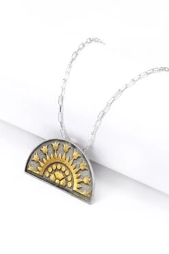 Sangeeta Boochra Sangeeta Boochra X Santoshi Shetty Silver Pendant -Celestiagem Jewelry Shop sbp 7009 3