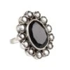 Sangeeta Boochra Silver Handmade Black Stone Ring -Celestiagem Jewelry Shop sbr 5362 1