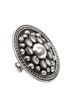 Sangeeta Boochra Silver Handcrafted Ring -Celestiagem Jewelry Shop sbr 60531 3