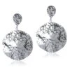 Valliyan By Nitya Arora Beaten Sphere Silver Earring